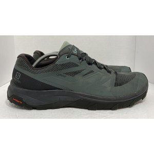 Salomon Outline Low Gore-Tex Hiking Shoes Sz 13 Black/Green 404771